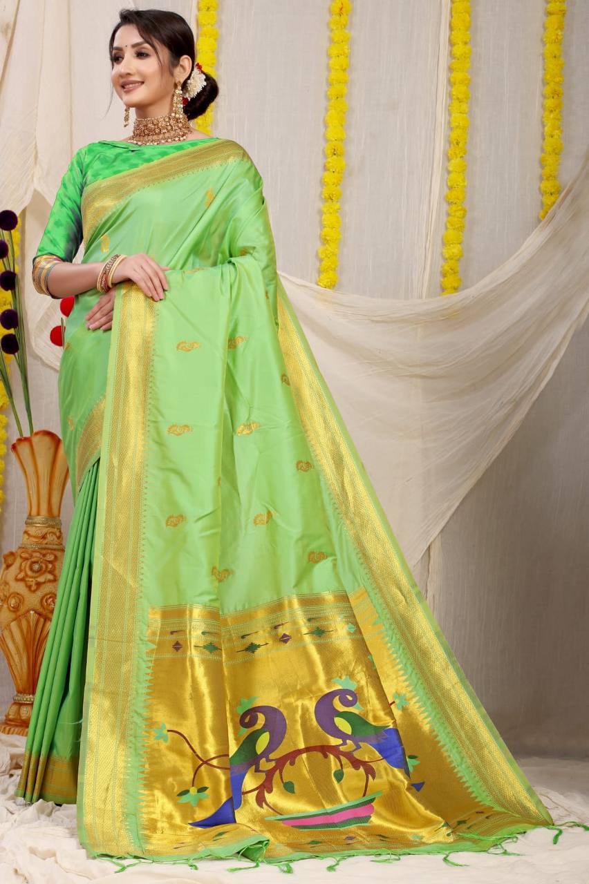 Paithani Pure Silk Handloom Saree