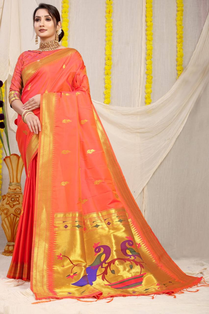 Paithani Pure Silk Handloom Saree