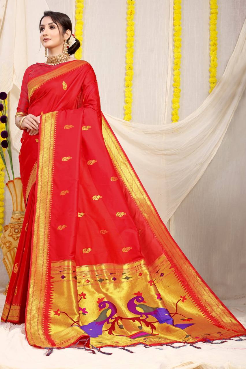 Paithani Pure Silk Handloom Saree