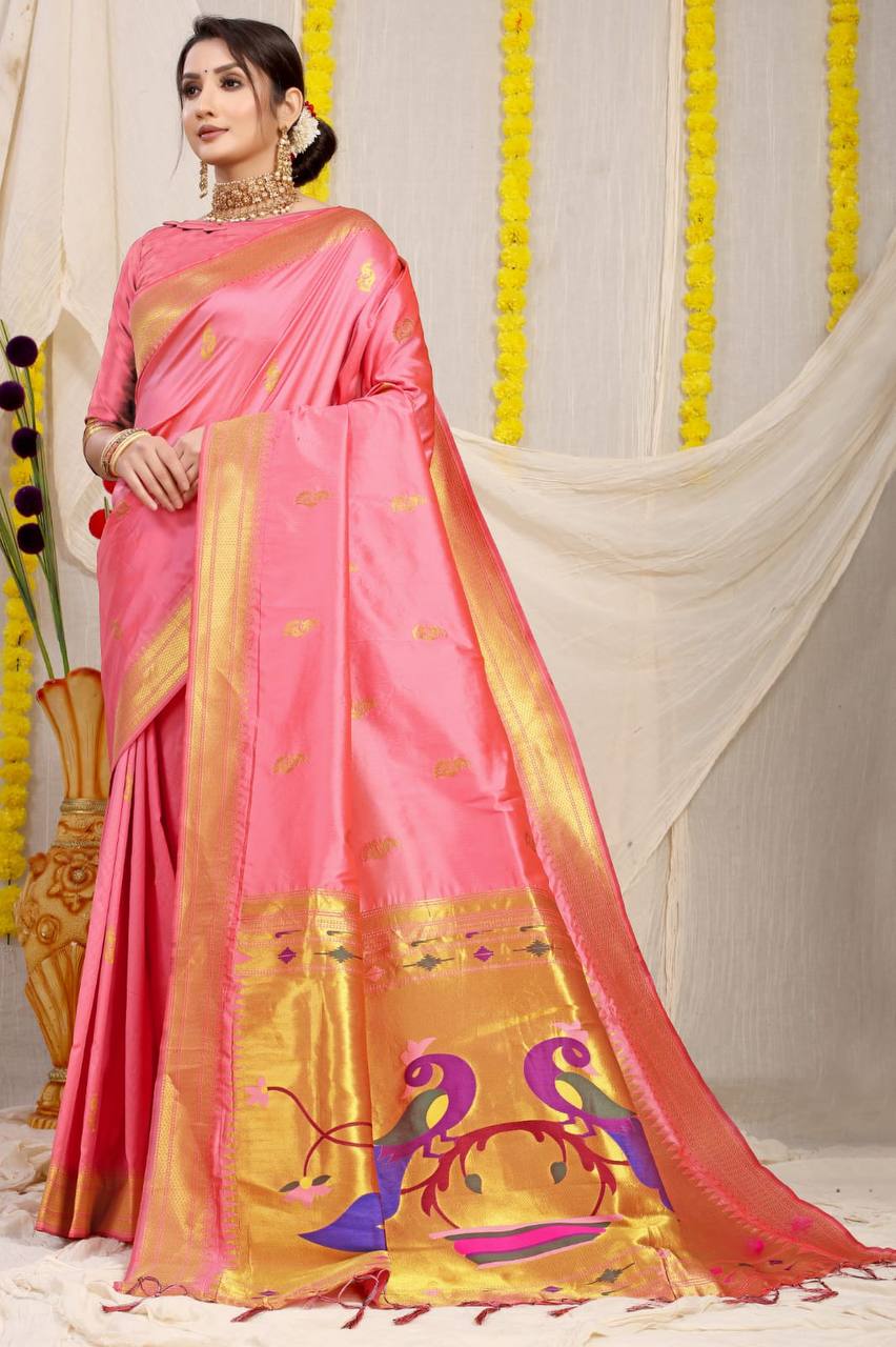 Paithani Pure Silk Handloom Saree