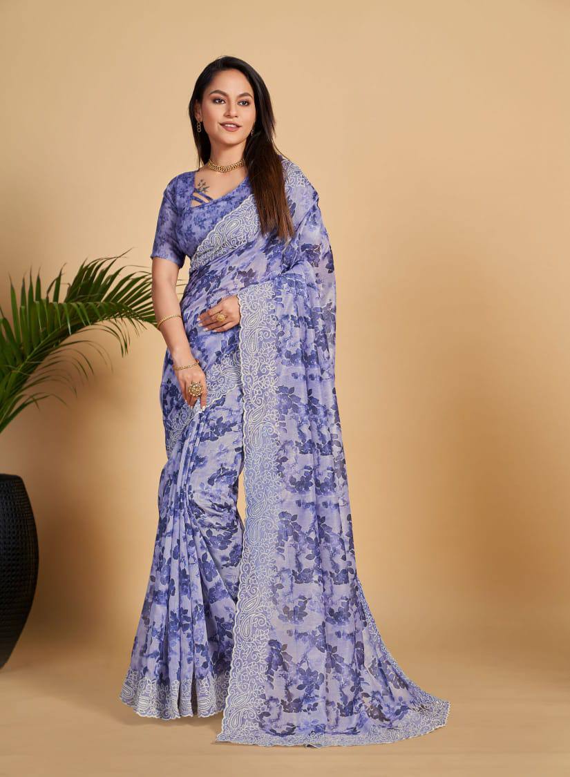 Soft Linen Cotton Saree