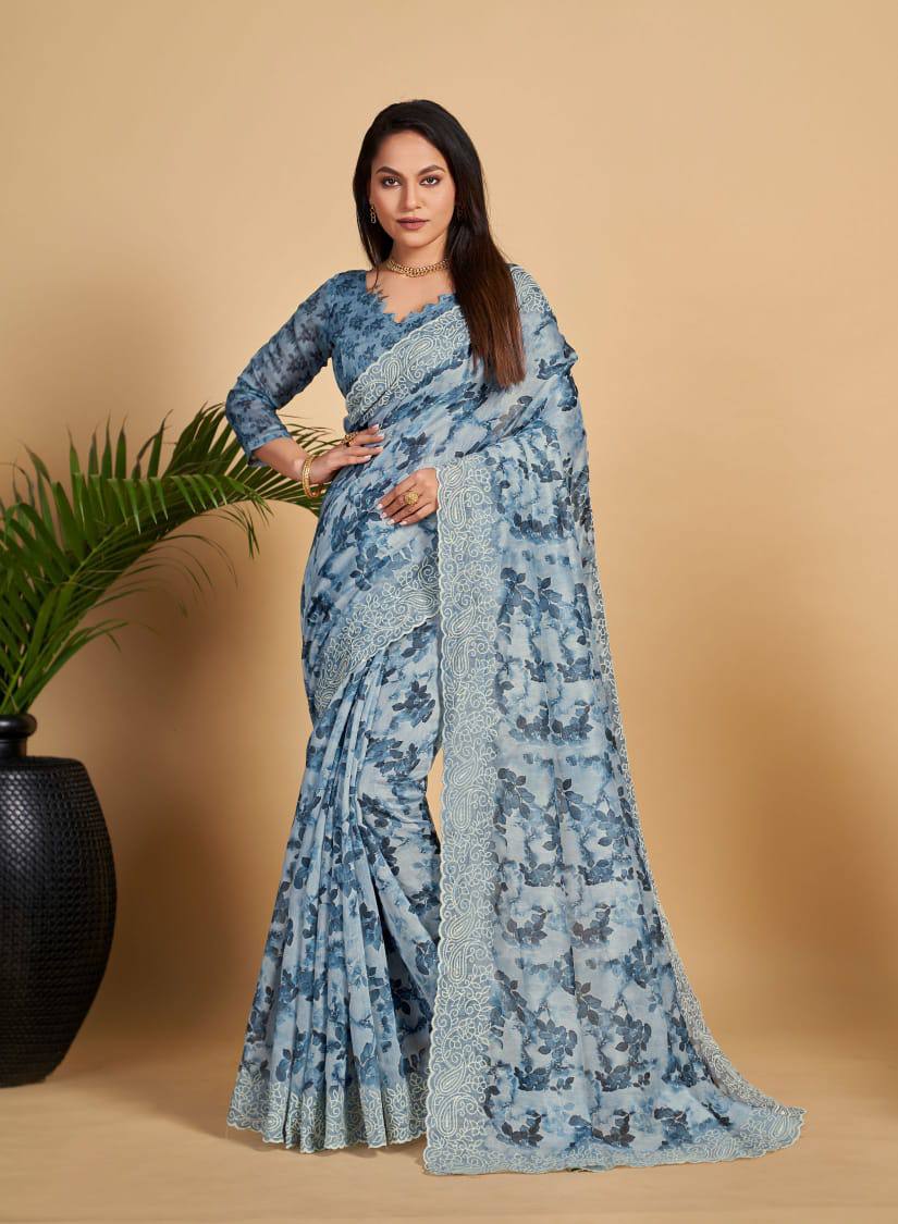 Soft Linen Cotton Saree