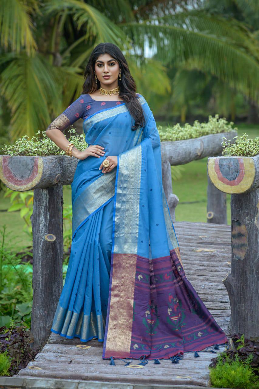 Premium Chanderi Silk Saree