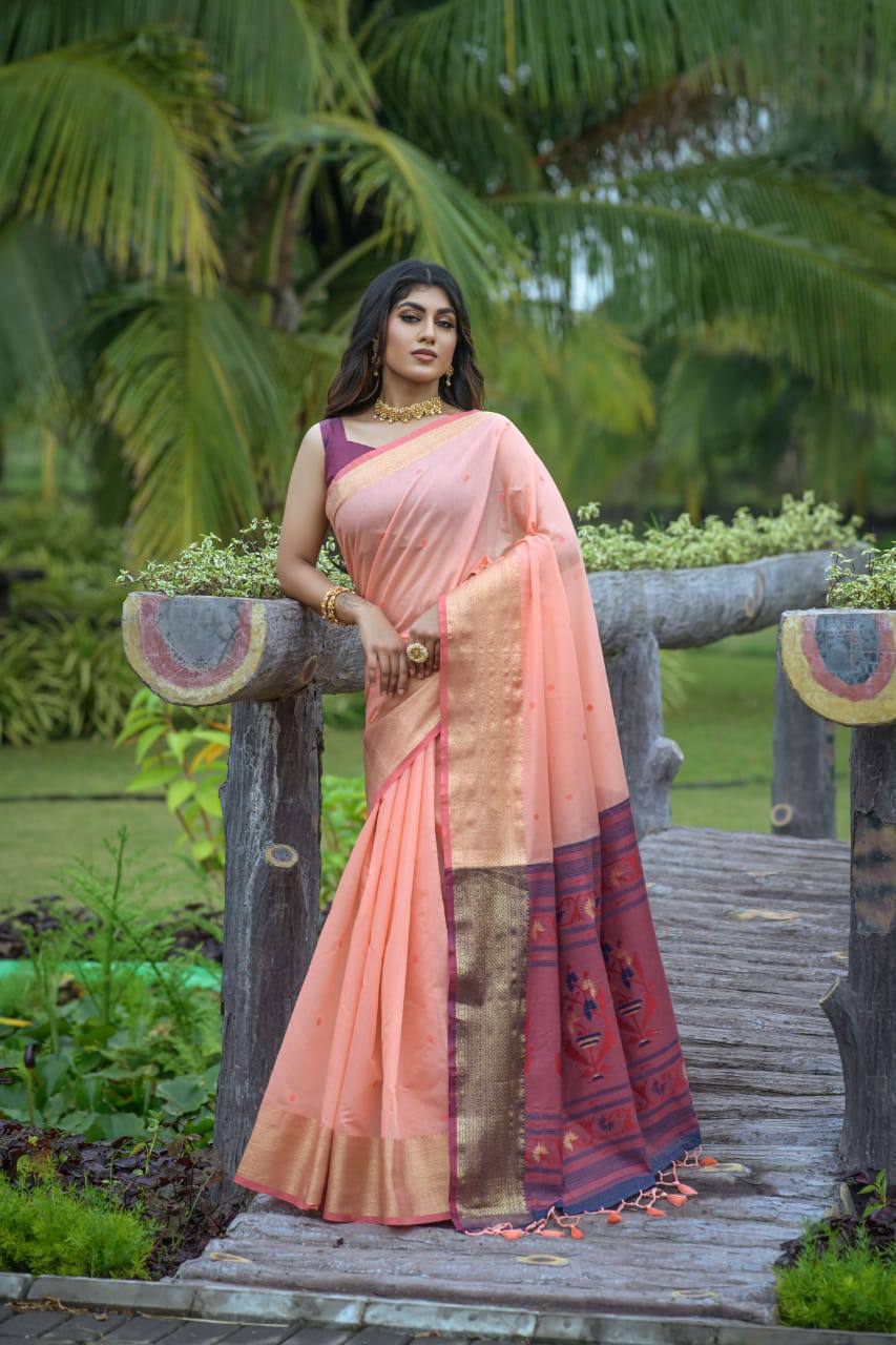 Premium Chanderi Silk Saree