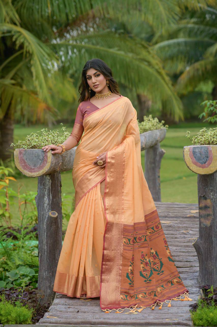 Premium Chanderi Silk Saree