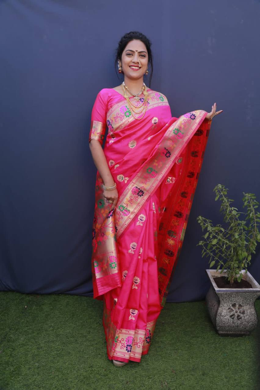 Paithani Pure Silk Handloom Saree