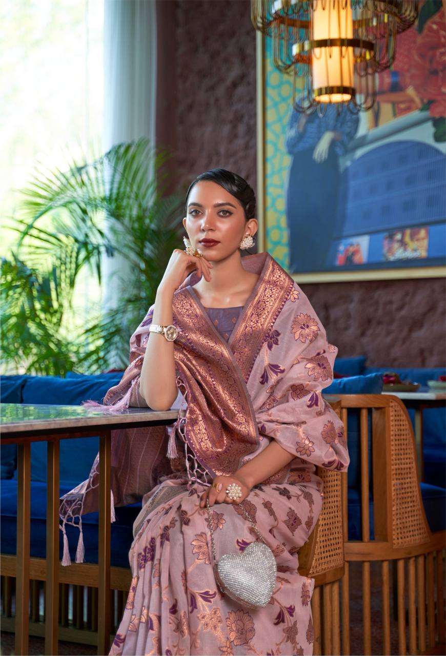 Soft Craft Linen Silk Saree