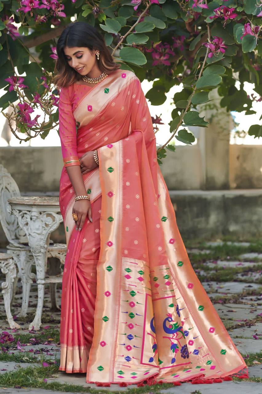Banarasi Soft Silk Paithani Saree