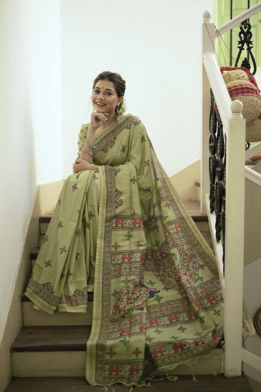 Tussar Silk Saree