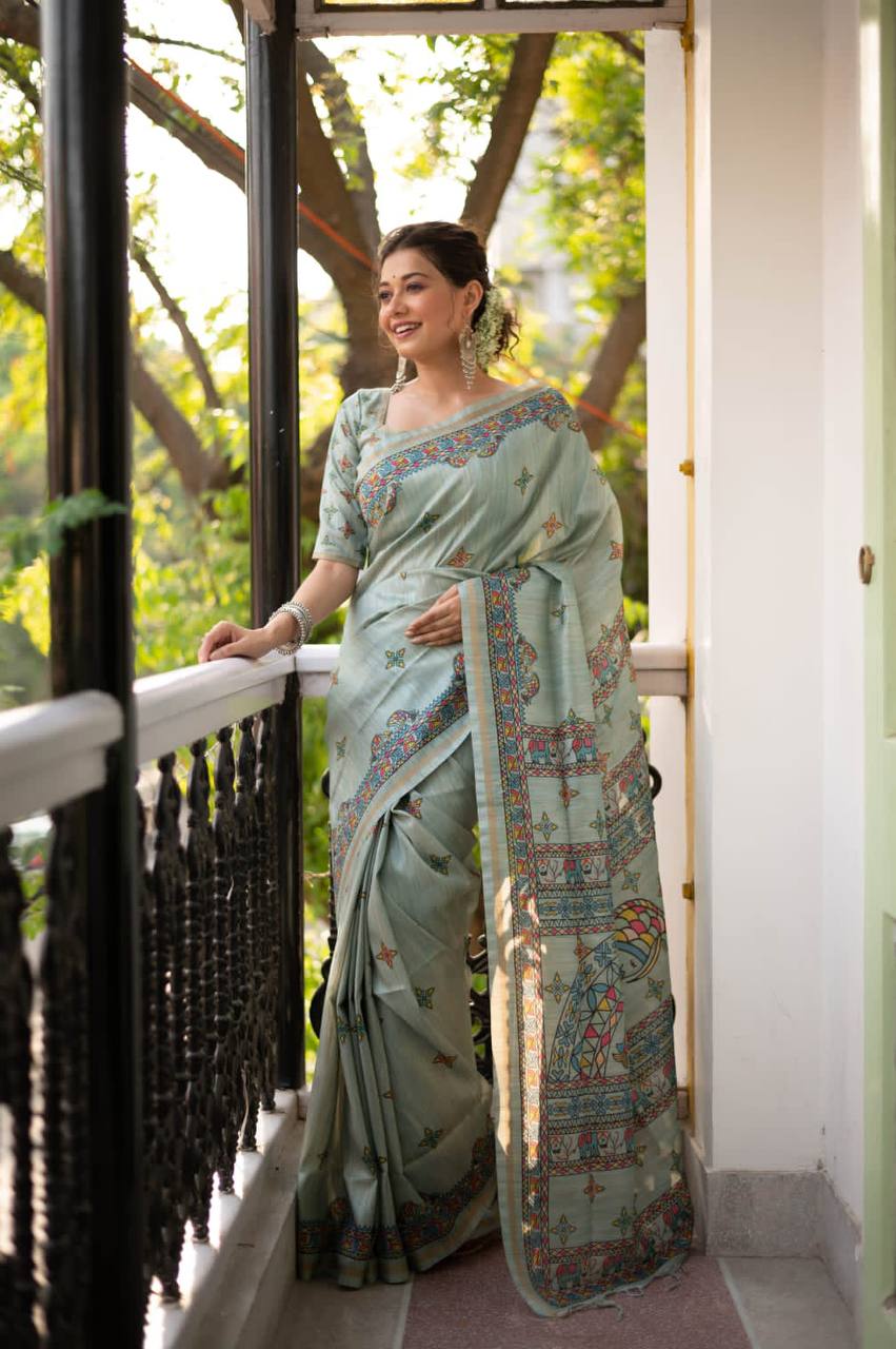 Tussar Silk Saree