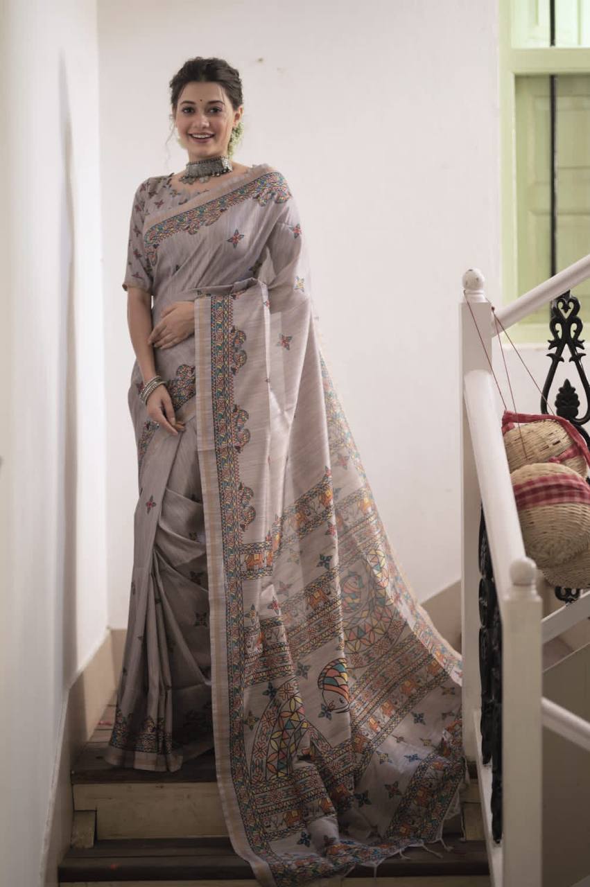 Tussar Silk Saree