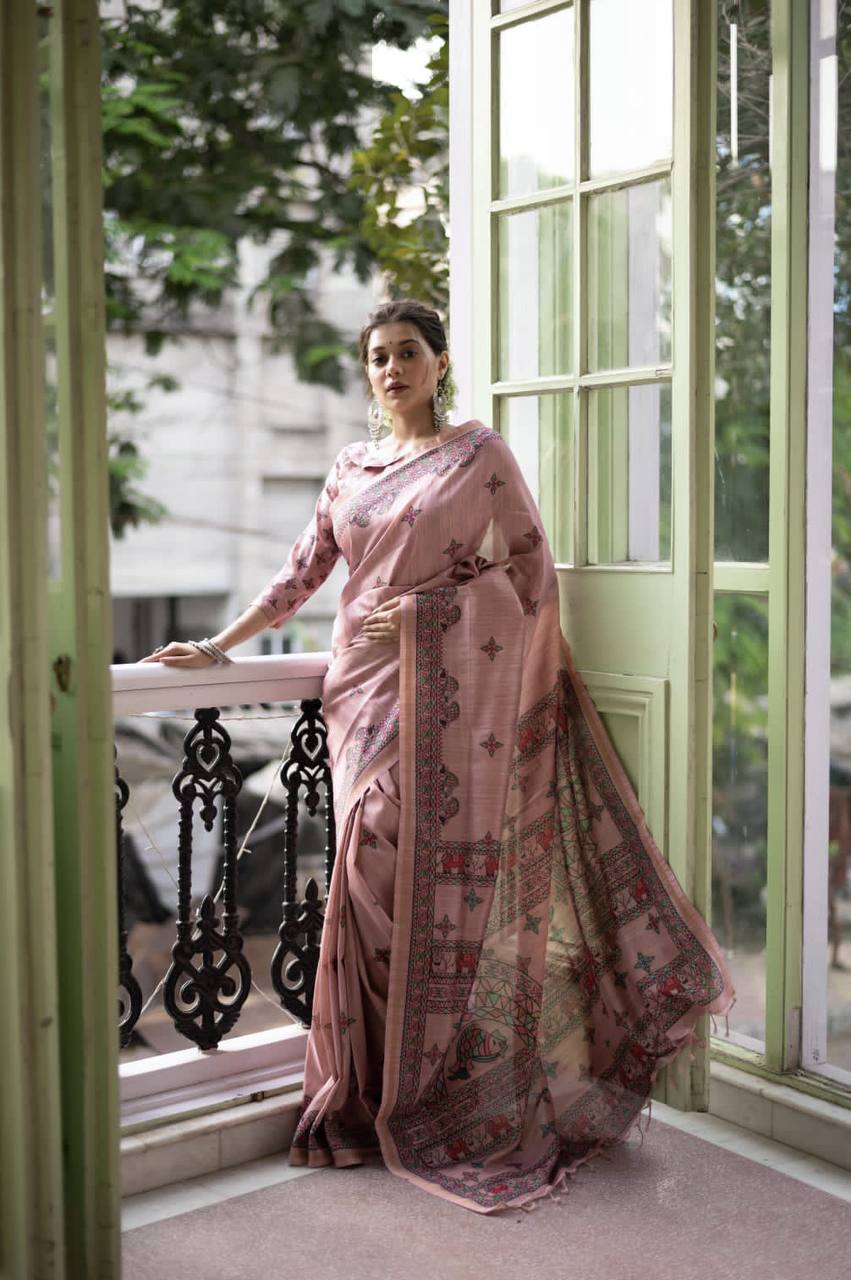 Tussar Silk Saree