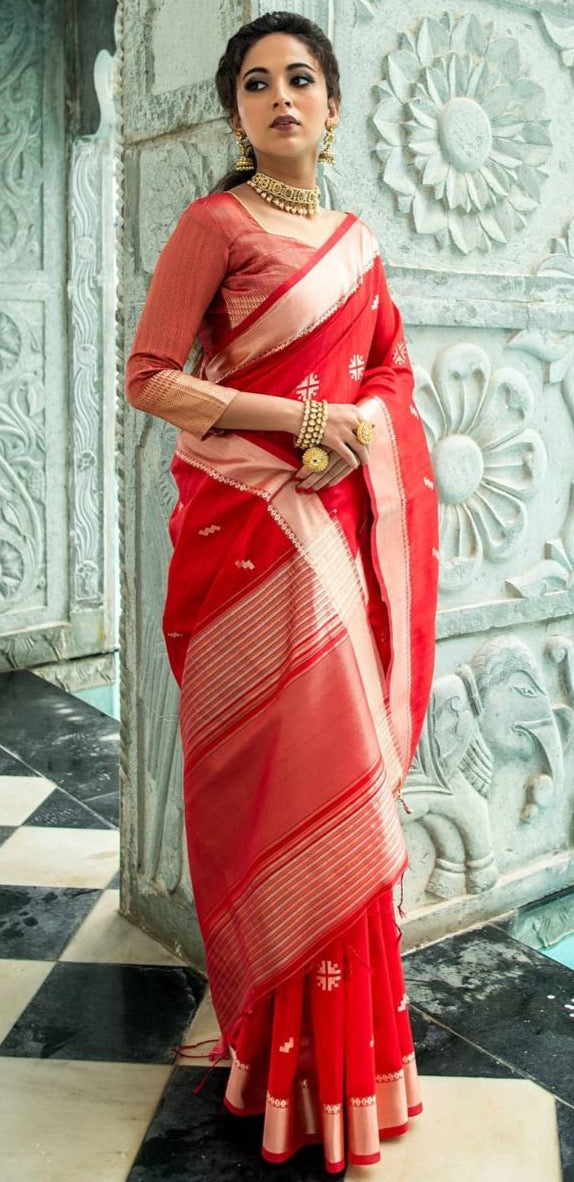 Tussar Silk Weaving Saree