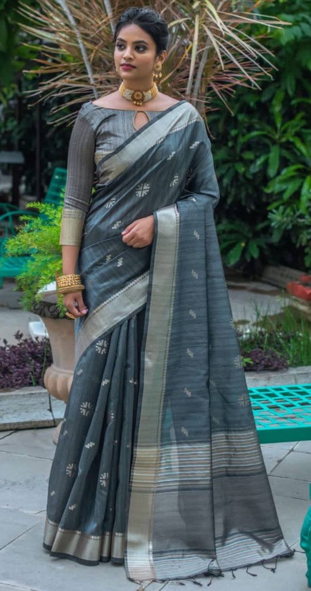 Tussar Silk Weaving Saree