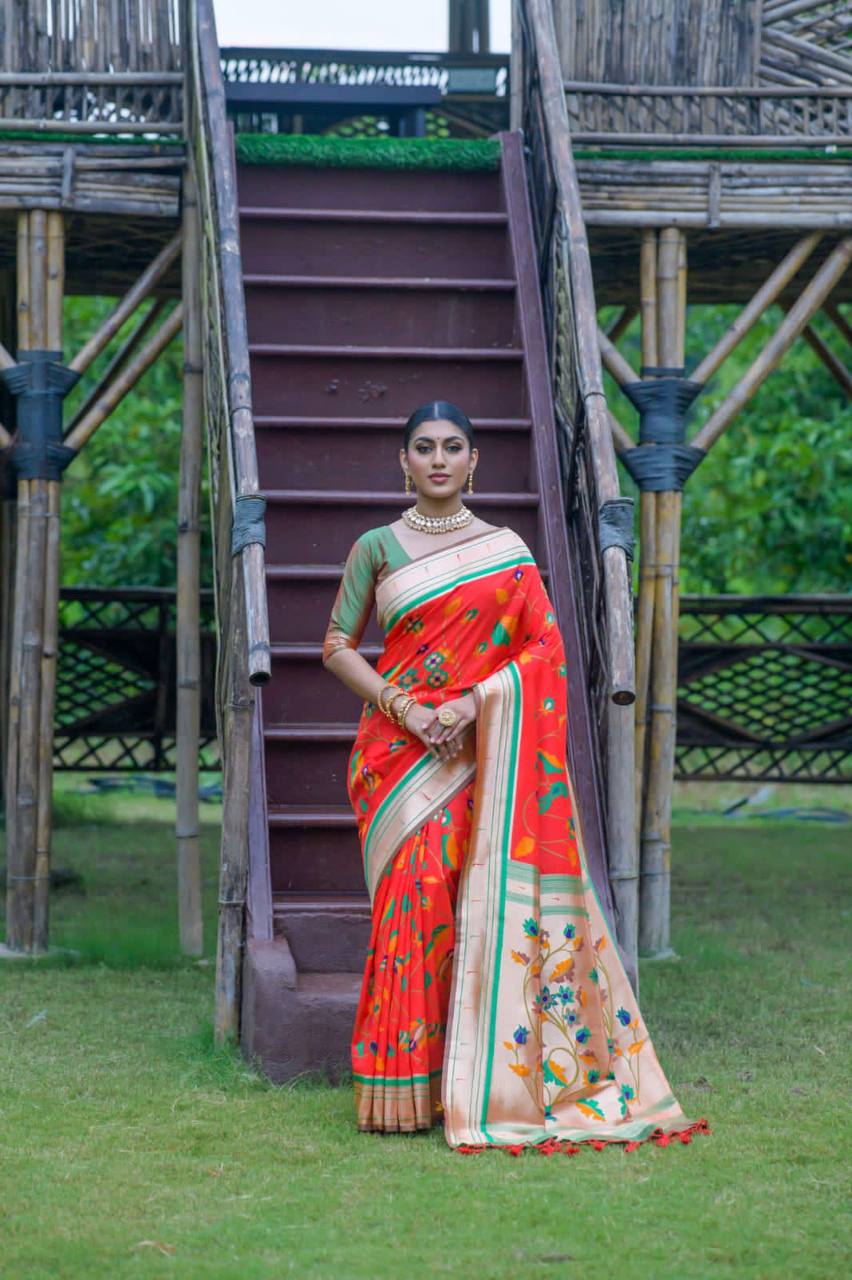 Banarasi Soft Silk Paithani Saree