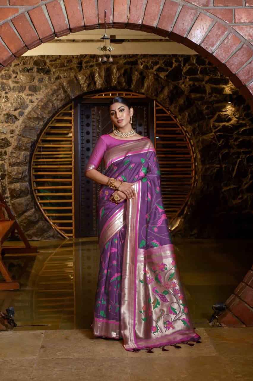 Banarasi Soft Silk Paithani Saree