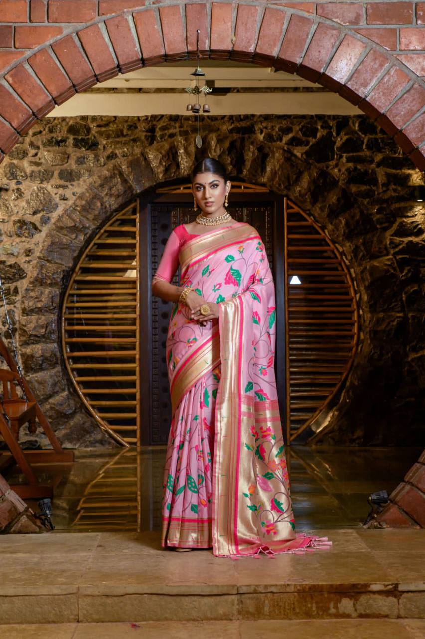 Banarasi Soft Silk Paithani Saree