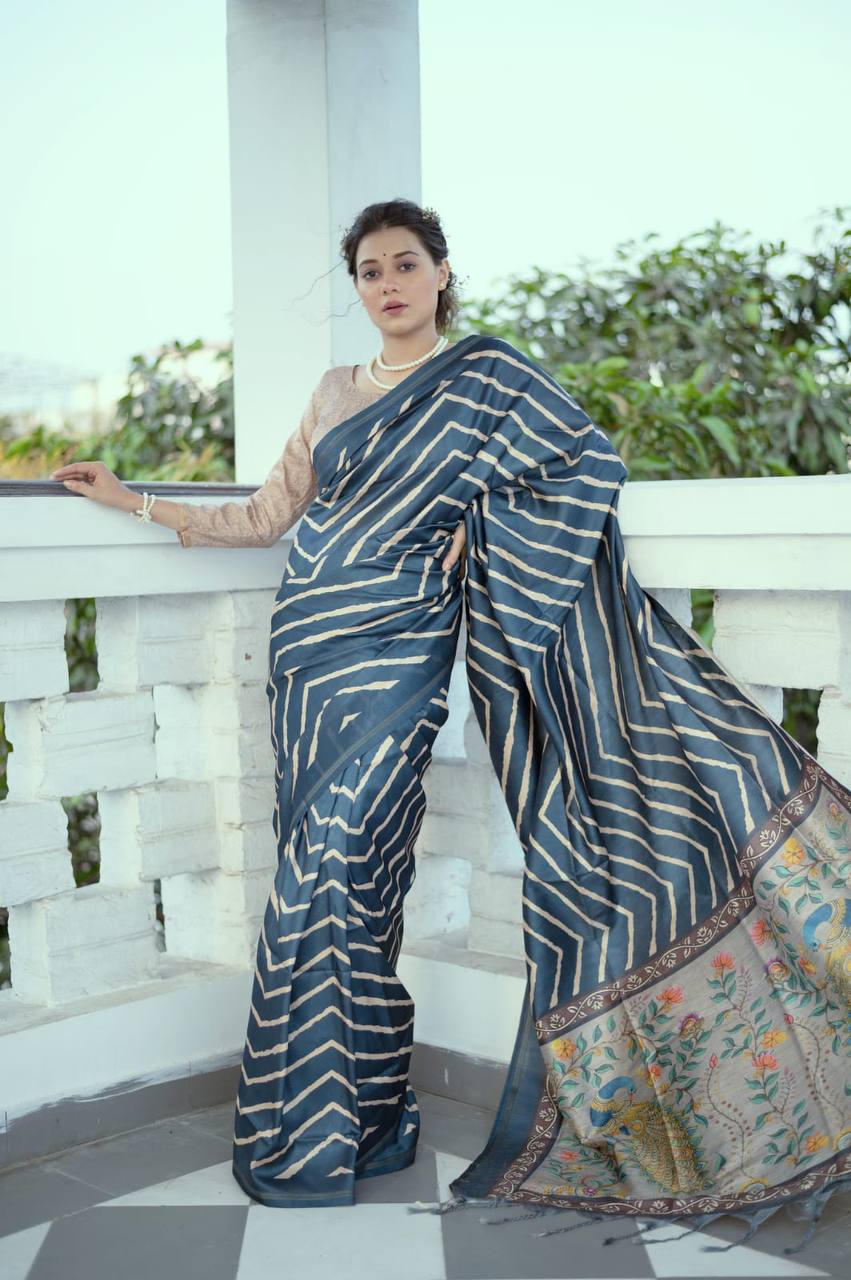 Tussar Silk Saree