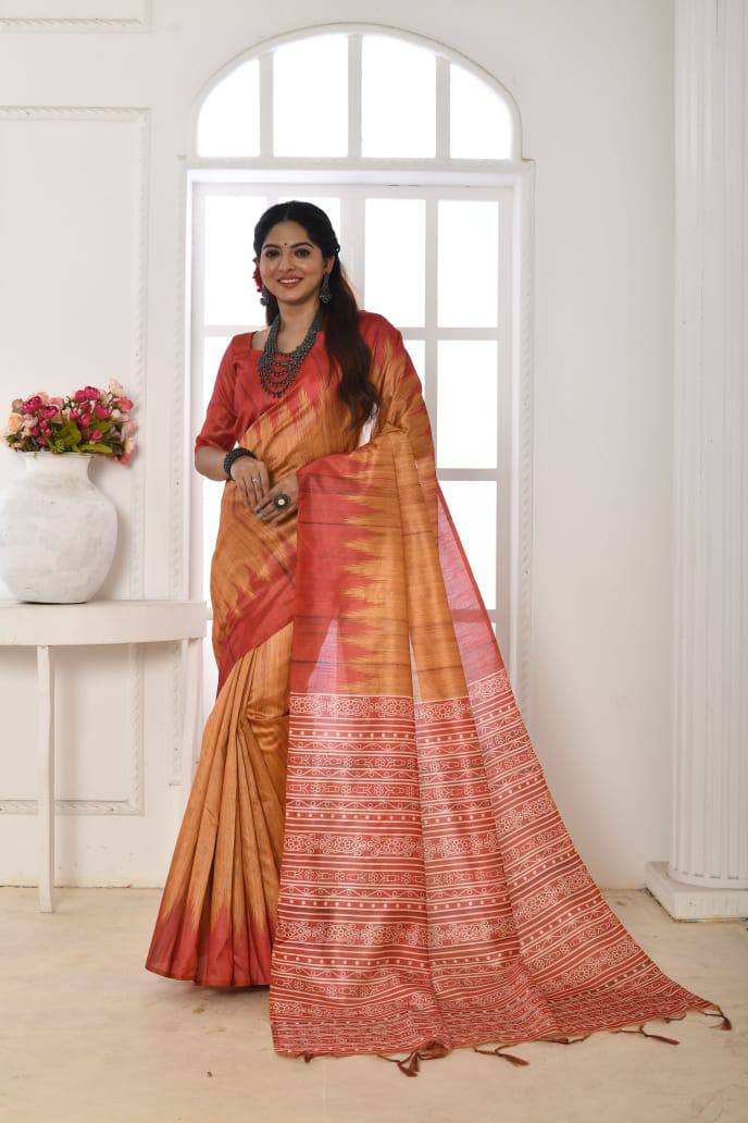 Soft Tussar Silk Saree
