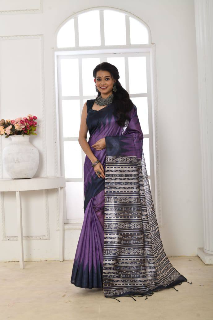 Soft Tussar Silk Saree