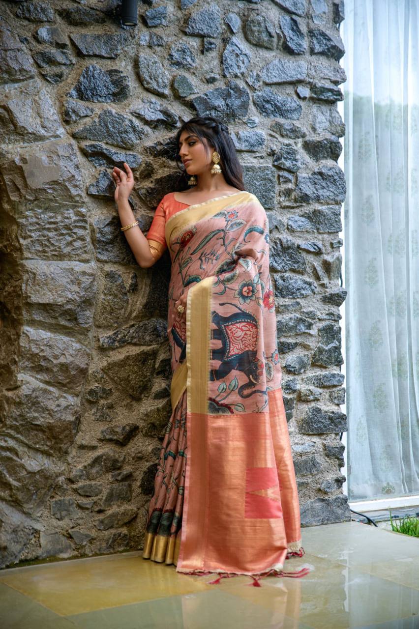 Premium Tussar Silk Saree