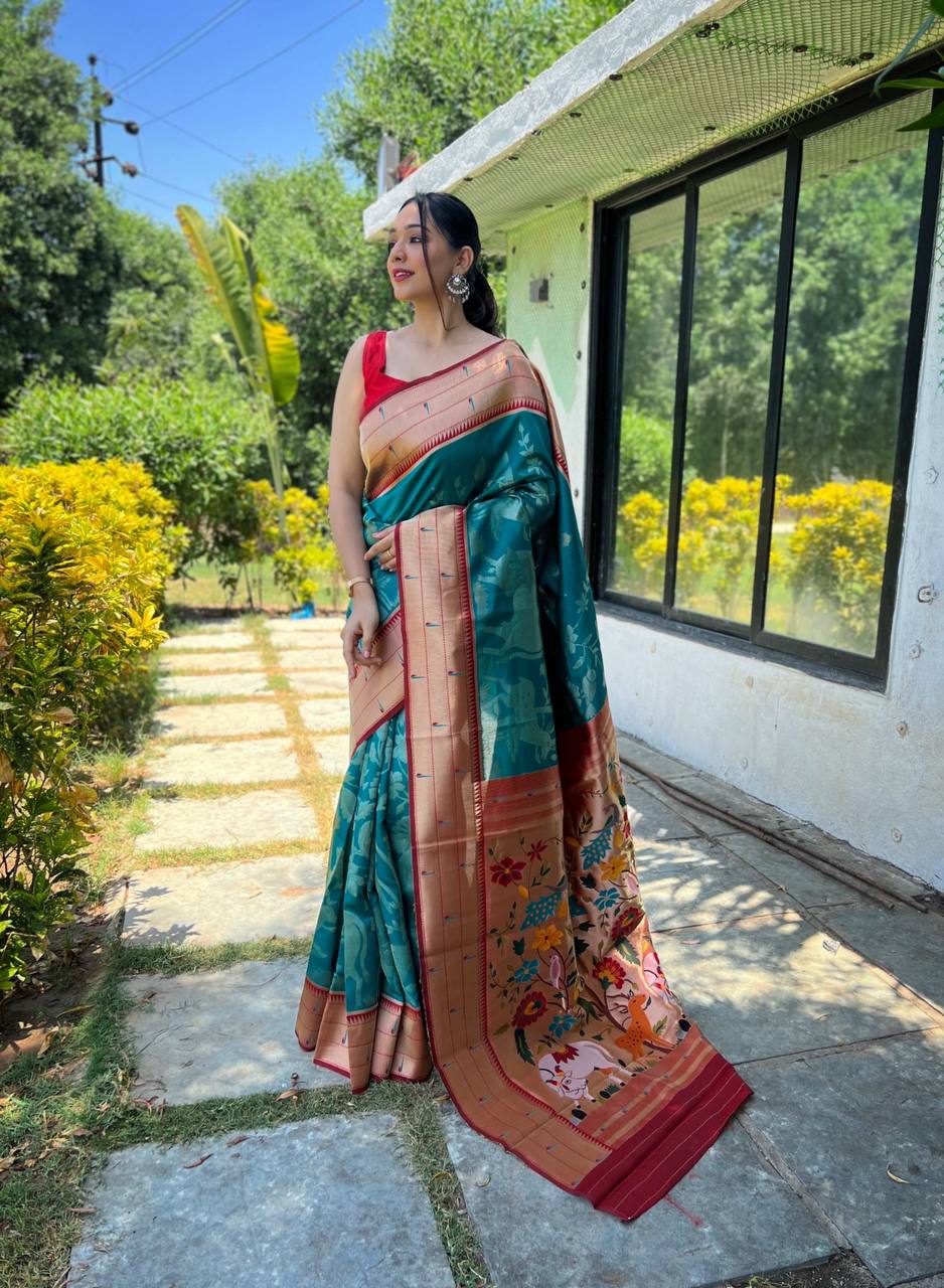 Pure Soft Paithani Silk Saree