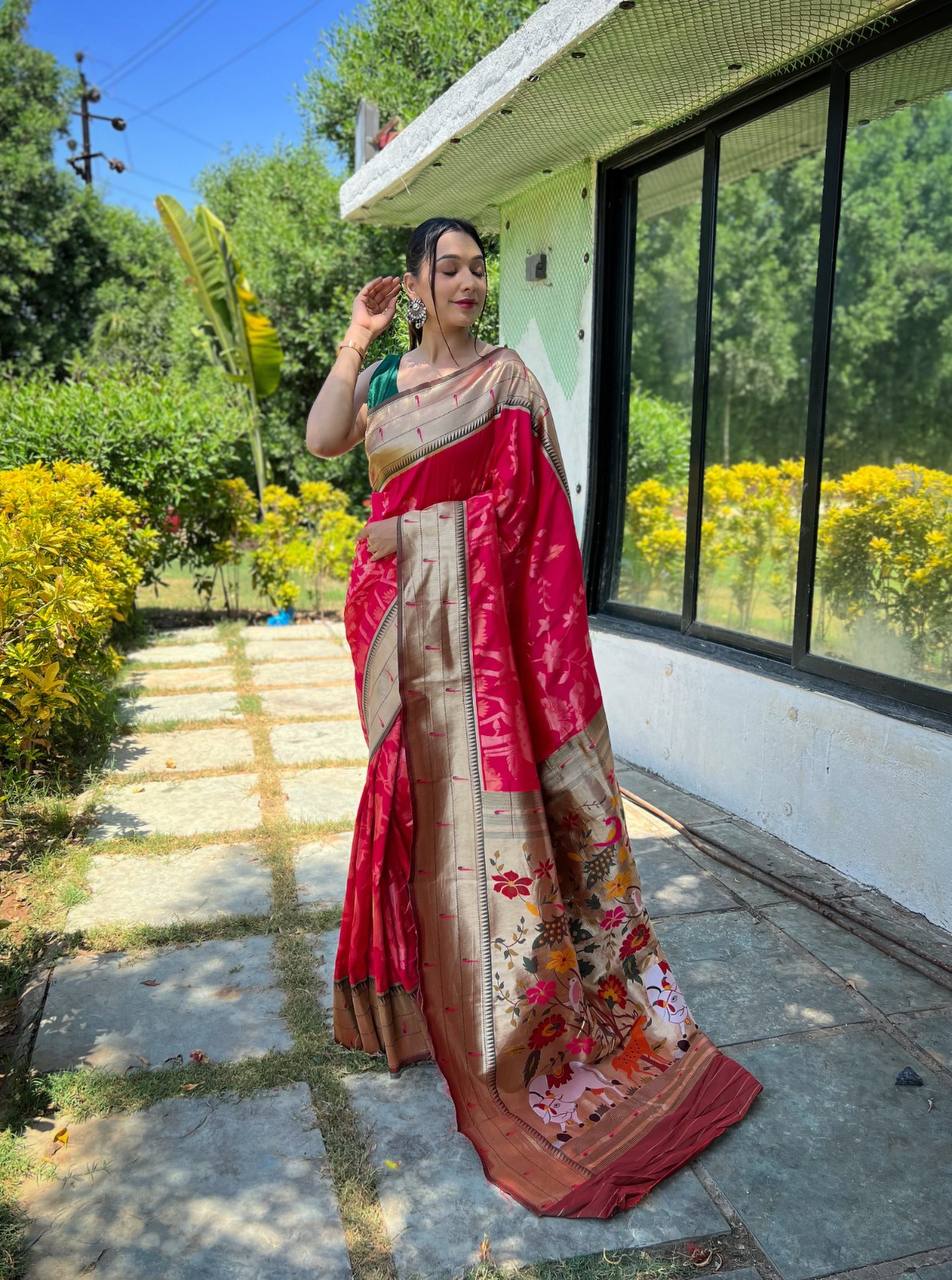 Pure Soft Paithani Silk Saree
