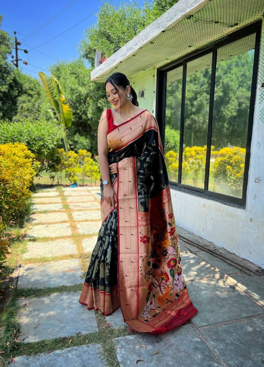 Pure Soft Paithani Silk Saree