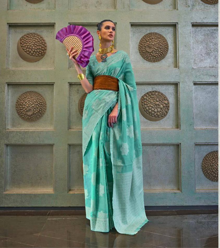 CHICKANKARI LUCKNOWI WEAVING SAREES
