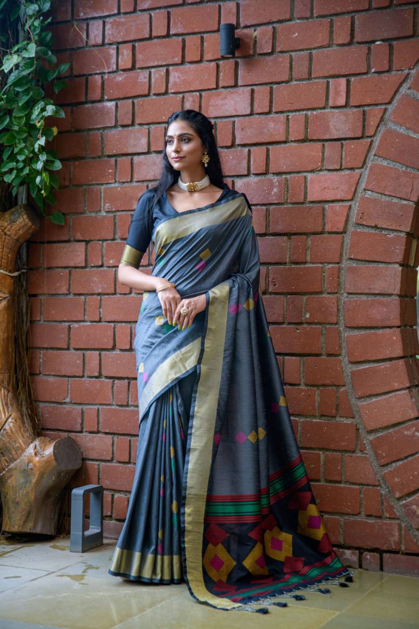 Soft Raw Silk Weaving Saree