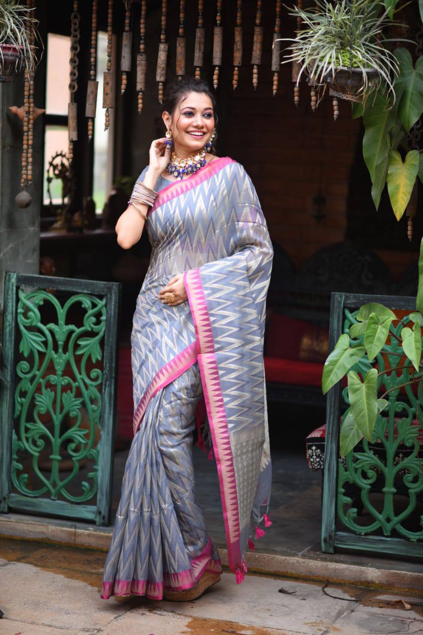 Premium Soft Banarasi Cotton Silk Saree