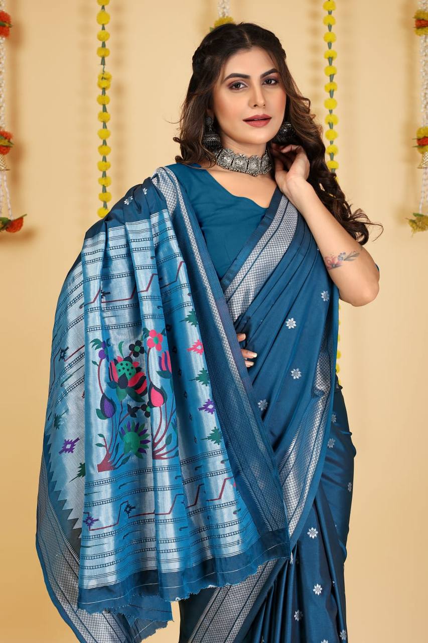 Beautiful Soft Pure Silk Paithani Saree