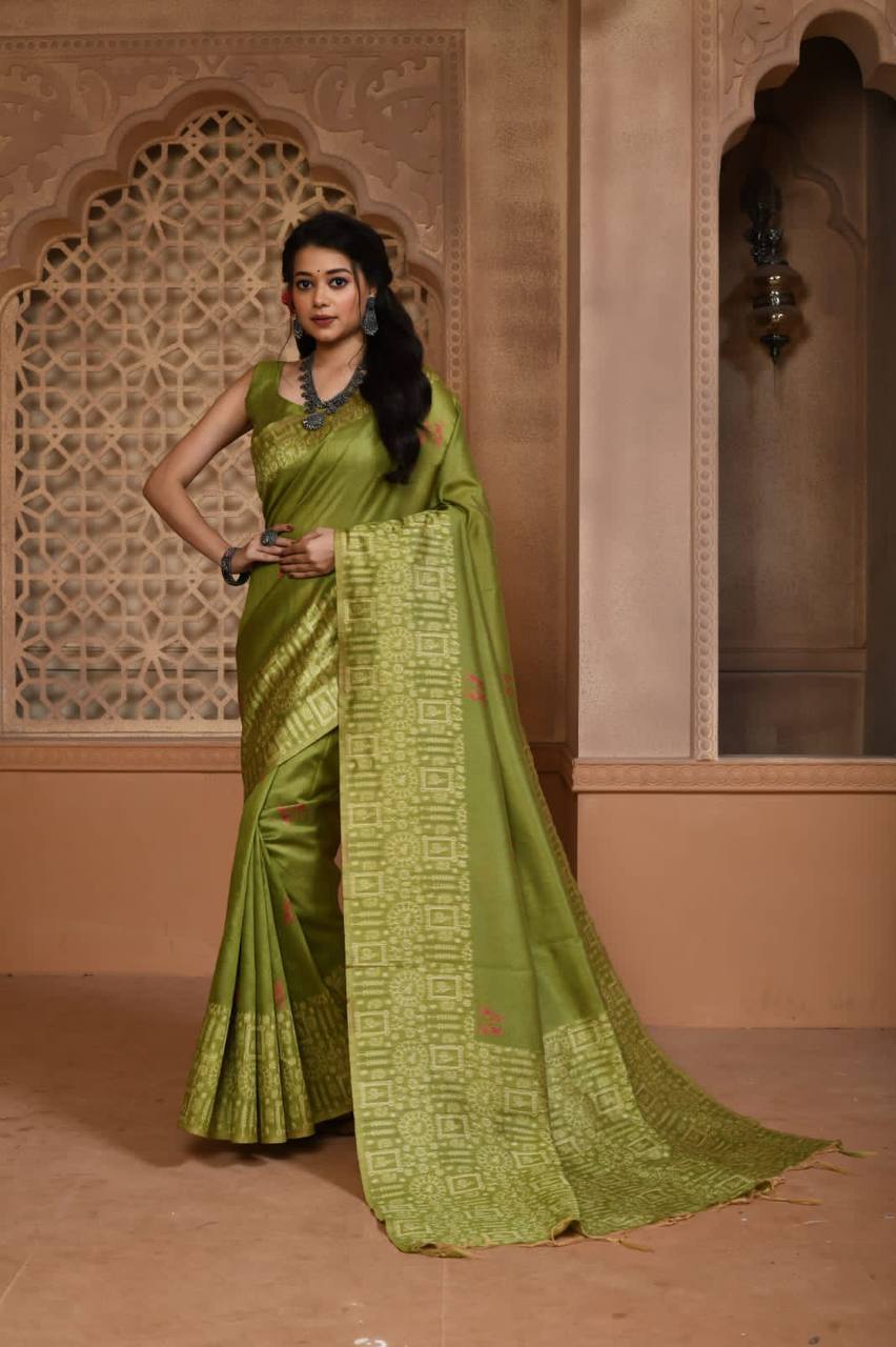Banglori Handloom Raw Silk Saree