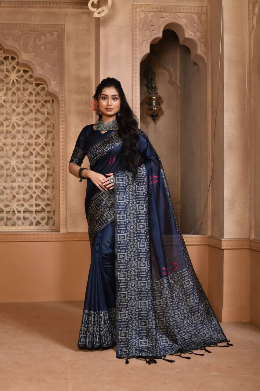 Banglori Handloom Raw Silk Saree