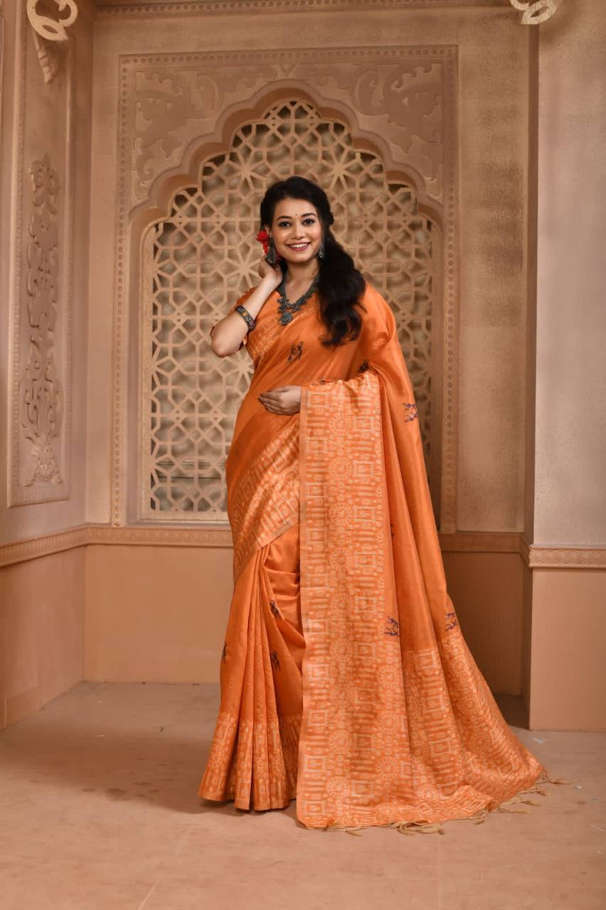 Banglori Handloom Raw Silk Saree