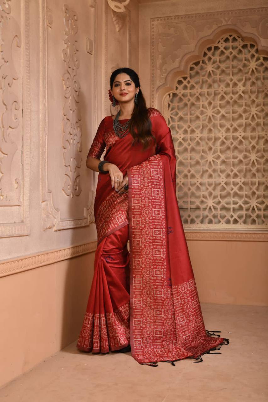 Banglori Handloom Raw Silk Saree