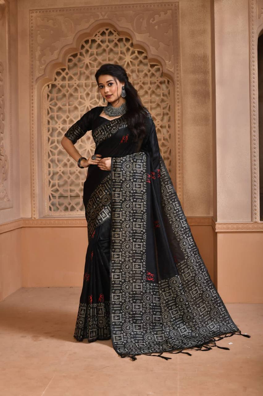 Banglori Handloom Raw Silk Saree