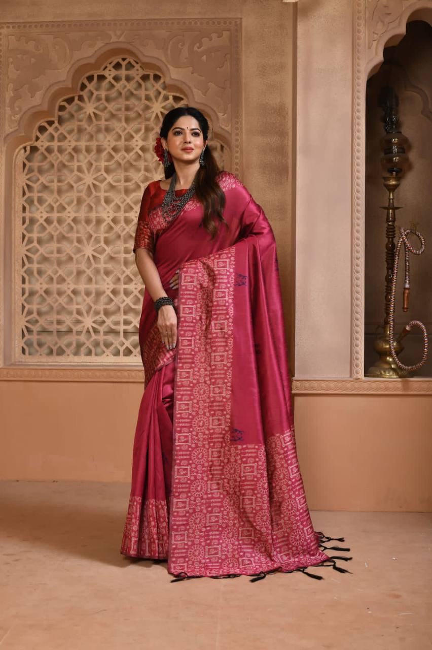 Banglori Handloom Raw Silk Saree
