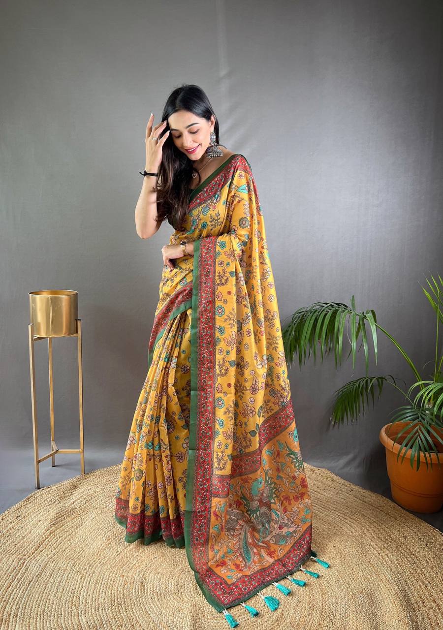 Pure Malai Cotton Saree
