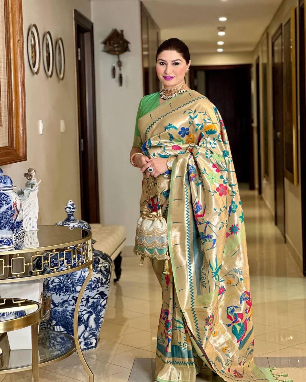 Banarasi Soft Silk Paithani Saree