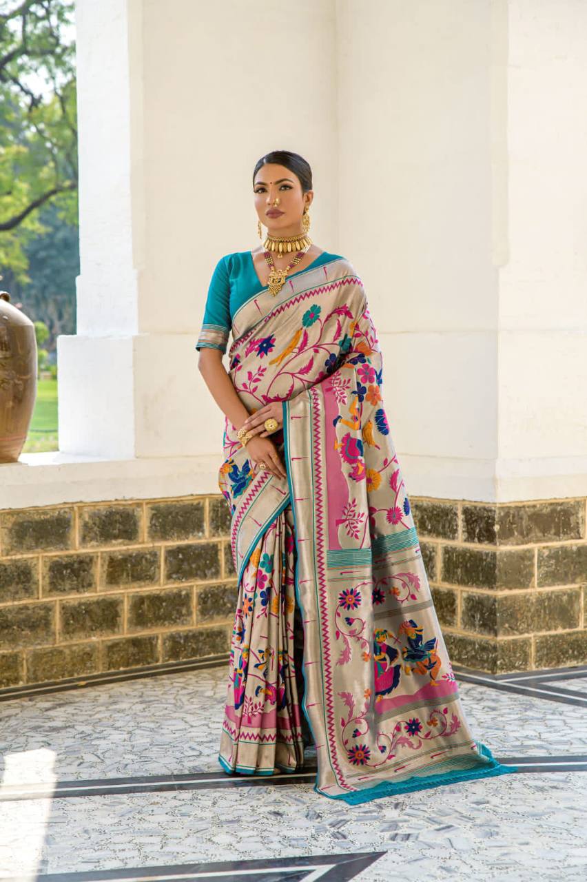 Banarasi Soft Silk Paithani Saree