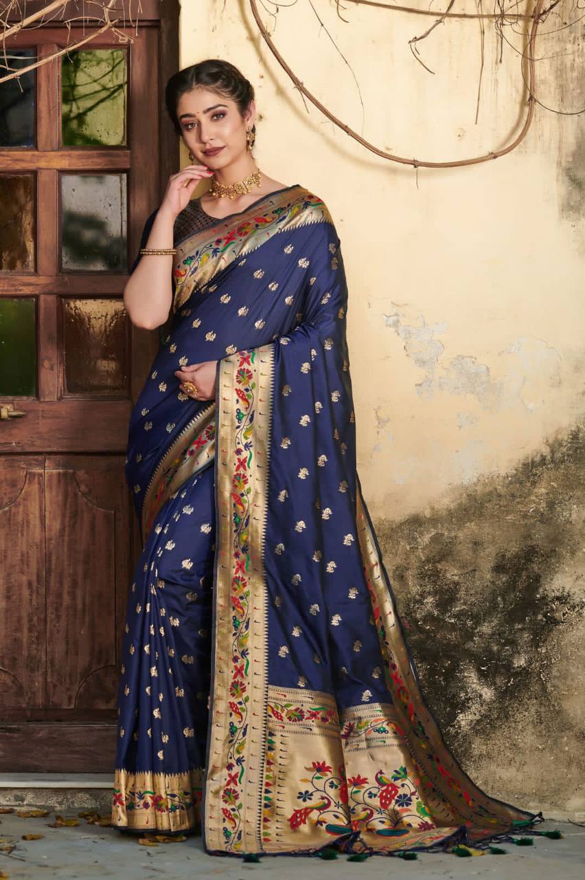 Banarasi Soft Silk Paithani Saree