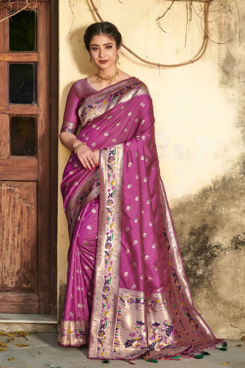 Banarasi Soft Silk Paithani Saree