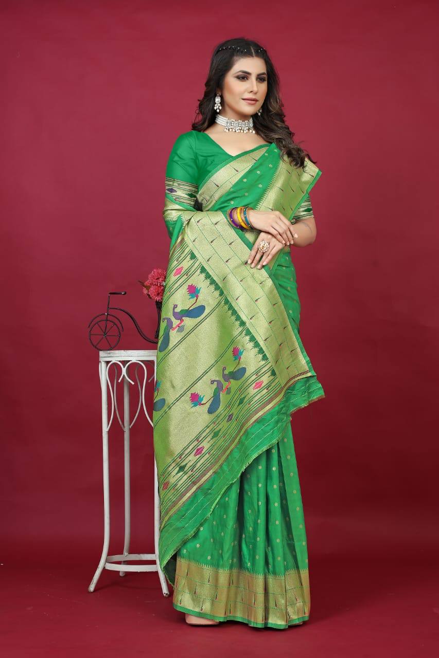 Paithani Pure Silk Handloom Saree