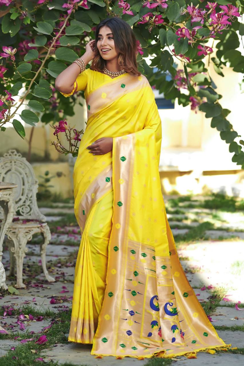 Banarasi Soft Silk Paithani Saree