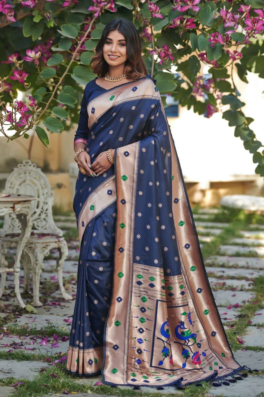 Banarasi Soft Silk Paithani Saree