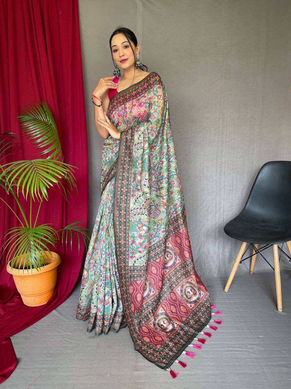 PURE MALAI COTTON SAREE