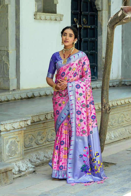 Soft Banarasi Silk Paithani Saree