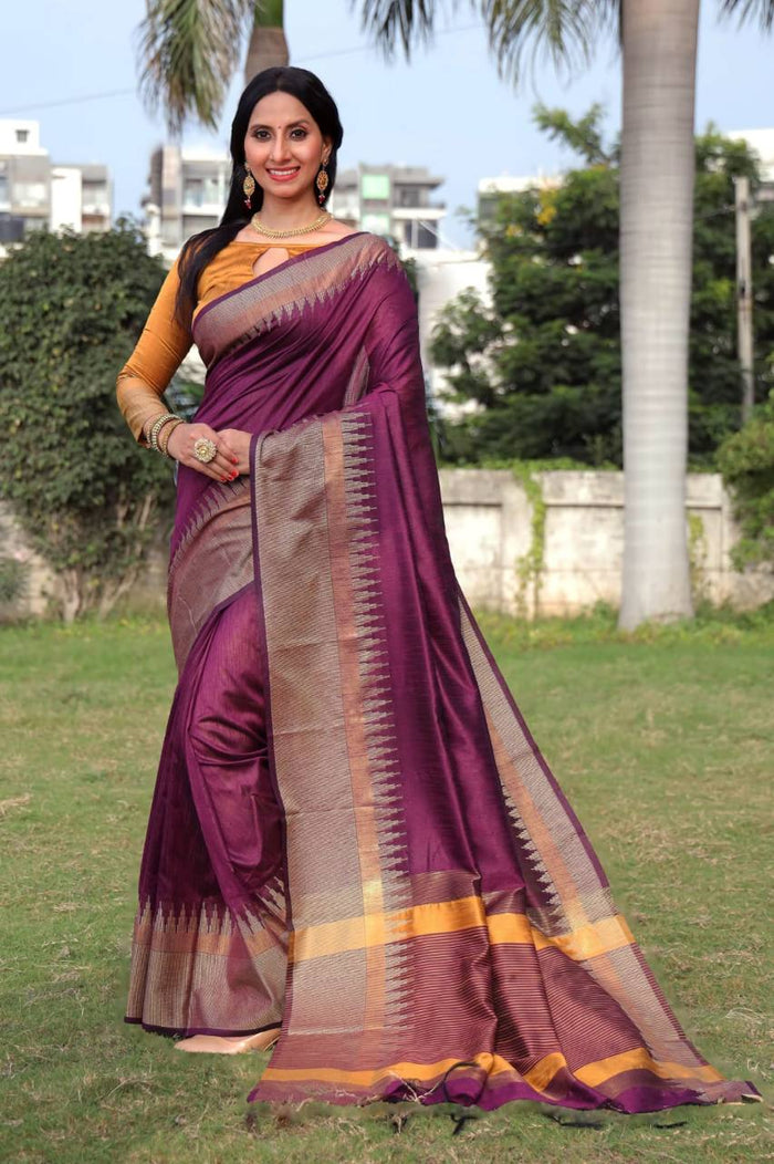Raw Silk Weaving Saree