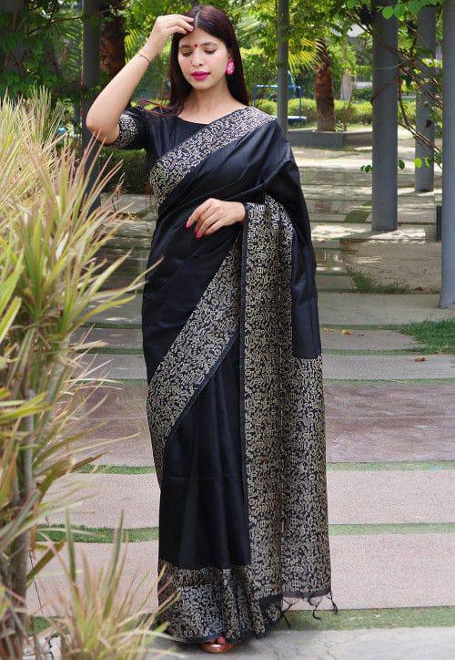 Rich Pallu Row Silk Weaving Work With Stylish Look